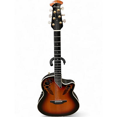 Used Ovation CUSTOM SHOP 2 Color Sunburst Acoustic Guitar