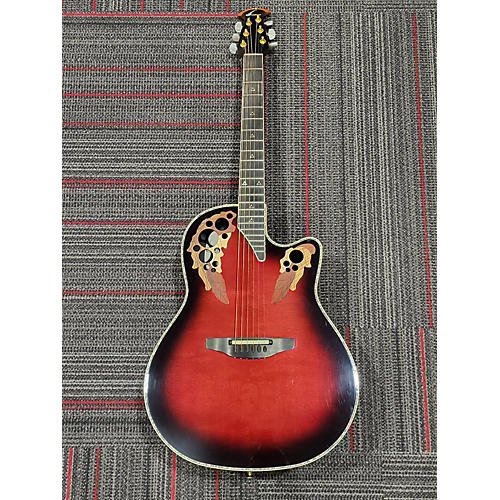 Ovation Used Ovation Ce778 Red Fade Acoustic Guitar red fade