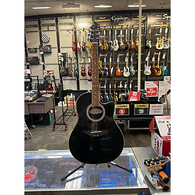 Used Ovation Celebrity CC057 Black Acoustic Electric Guitar