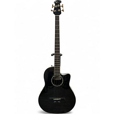 Used Ovation Celebrity CC2474 Black Acoustic Bass Guitar