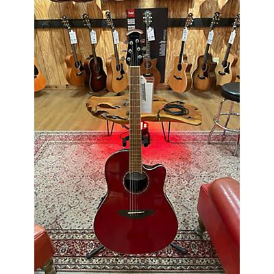 Ovation Used Ovation Celebrity CC28-RR Red Acoustic Electric Guitar