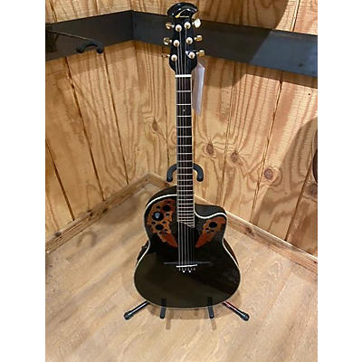 Ovation Used Ovation Celebrity CC44 Black Acoustic Electric Guitar