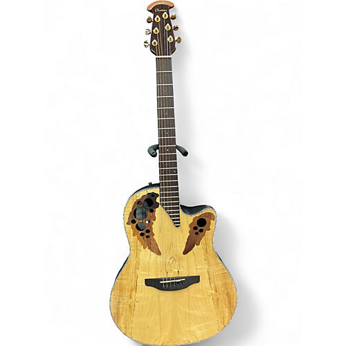 Used Ovation Celebrity CE44P Natural Acoustic Electric Guitar