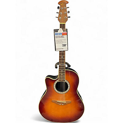 Used Ovation Celebrity LLC047 2 Color Sunburst Acoustic Electric Guitar