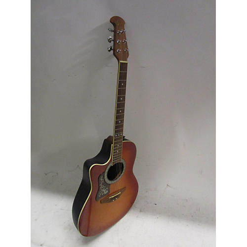 Ovation Used Ovation Celebrity Left Handed LCC047 2 Color Sunburst Acoustic Guitar 2 Color Sunburst