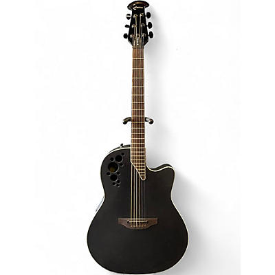 Used Ovation Celebrity MT37 - Mick Thompson Signature Black Acoustic Guitar