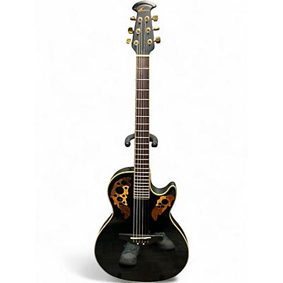 Used Ovation Celebrity Viper CV-68 Black Acoustic Electric Guitar