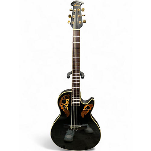 Used Ovation Celebrity Viper CV-68 Black Acoustic Electric Guitar Black