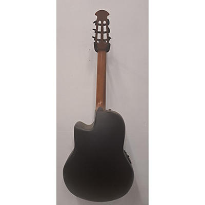 Ovation Used Ovation Cs24c Black Classical Acoustic Electric Guitar