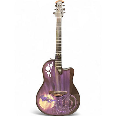 Used Ovation DJ Ashba Demented Purple Acoustic Guitar