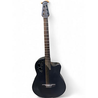 Used Ovation DS778TX Black Acoustic Electric Guitar