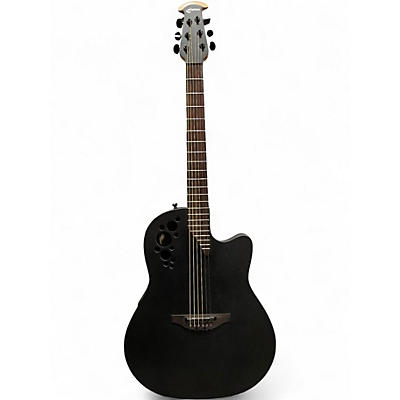 Used Ovation Elie T 2078TX Deep Bowl Matte Black Acoustic Electric Guitar