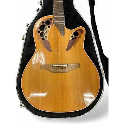 Used Ovation Elite Standard Natural 12 String Acoustic Guitar