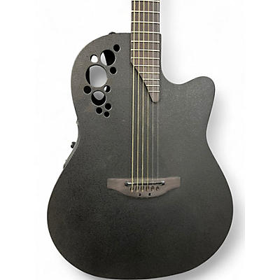 Used Ovation Elite T 1778TX Black Acoustic Electric Guitar