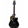 Used Ovation Elite tx Black Acoustic Electric Guitar Black