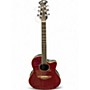 Used Ovation GC057 CELEBRITY RED Acoustic Electric Guitar RED