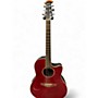 Used Ovation GC057M-5 Celebrity Red Acoustic Electric Guitar Red