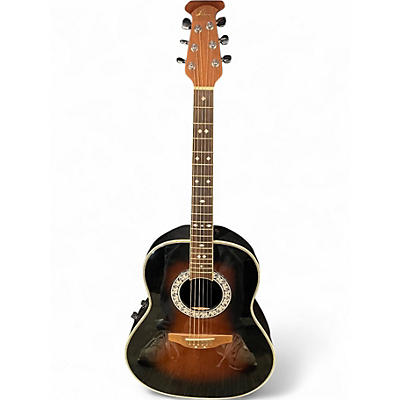 Used Ovation GC24 Celebrity 2 Color Sunburst Acoustic Electric Guitar