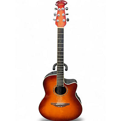 Used Ovation GC24 Celebrity 2 Color Sunburst Acoustic Electric Guitar