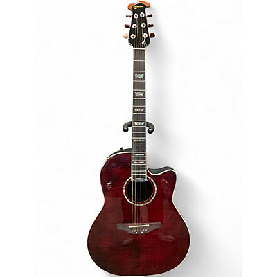 Used Ovation GC24D Celebrity Cherry Acoustic Electric Guitar