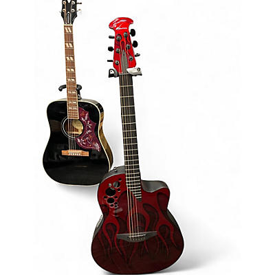 Used Ovation GCXT FLAME Acoustic Electric Guitar