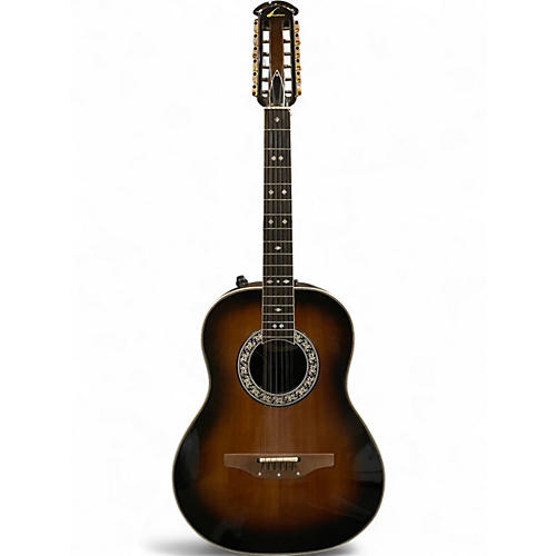 Used Ovation Glen Campbell Model 1618 Sunburst 12 String Acoustic Electric Guitar Sunburst