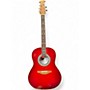 Used Ovation L777 Red Acoustic Electric Guitar Red