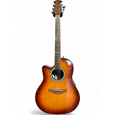 Used Ovation LCC O47 2 Color Sunburst Acoustic Electric Guitar