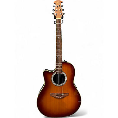 Used Ovation LCC047 Sunburst Acoustic Electric Guitar