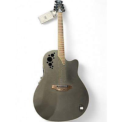 Used Ovation MT-37 Satin Black Acoustic Electric Guitar