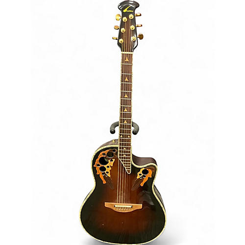 Used Ovation N768 ELITE Brown Sunburst Acoustic Guitar Brown Sunburst