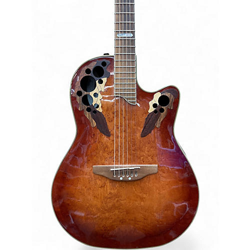 Used Ovation Ovation 2000 2 Color Sunburst Acoustic Electric Guitar 2 Color Sunburst