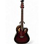 Used Ovation PINNACLE DELUXE CU 247 RED BURST Acoustic Electric Guitar RED BURST