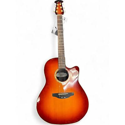 Used Ovation Pinnacle CU147 Sunburst Acoustic Electric Guitar