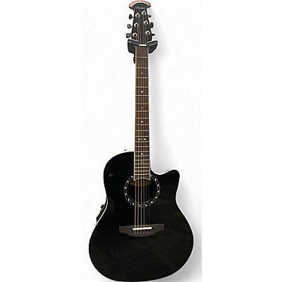 Ovation Used Ovation Pro Series 2771AX-5 Balladeer Black Acoustic Electric Guitar