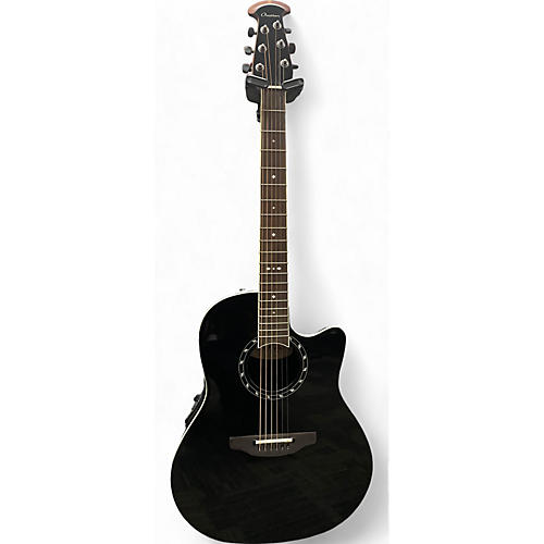 Ovation Used Ovation Pro Series 2771AX-5 Balladeer Black Acoustic Electric Guitar Black