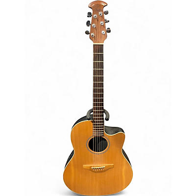 Used Ovation S771 BALLADEER SPECIAL Natural Acoustic Electric Guitar