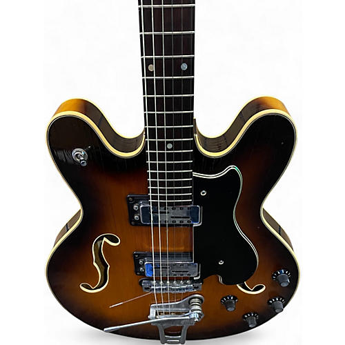 Used Ovation TORNADO 2 Tone Sunburst Hollow Body Electric Guitar 2 Tone Sunburst