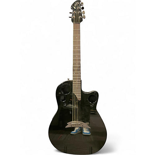 Used Ovation Tangent T357 Black Acoustic Electric Guitar Black