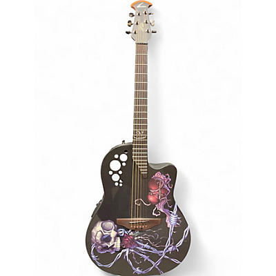 Used Ovation The Demented Collection Gray Acoustic Guitar