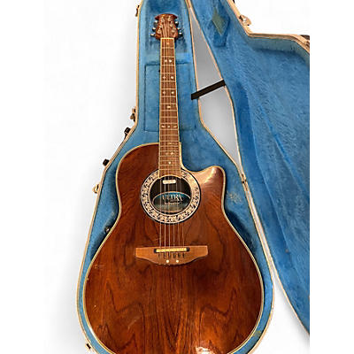 Used Ovation ULTRA 1528 Mahogany Acoustic Electric Guitar