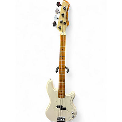 Used Ovation Ultra Bass white Electric Bass Guitar