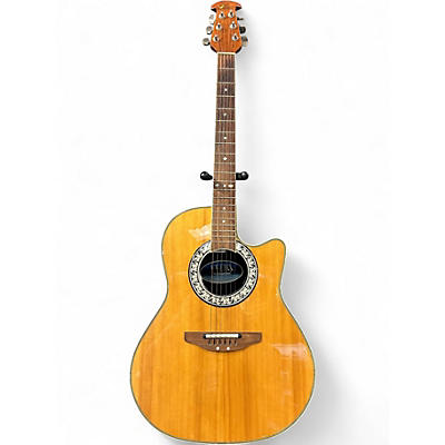Used Ovation Ultra Series 1527 Natural Acoustic Electric Guitar