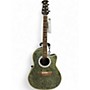 Used Ovation Ultra Series 1527 Snakeskin Acoustic Electric Guitar Snakeskin
