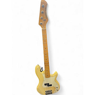 Used Ovation Ultra bass Vintage White Electric Bass Guitar