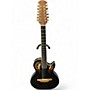 Used Ovation VIPER 12 STRING Black 12 String Acoustic Electric Guitar Black