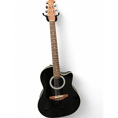 Used Ovation balladeer 4861 black Acoustic Electric Guitar
