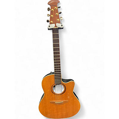 Used Ovation balladeer special Vintage Natural Acoustic Electric Guitar