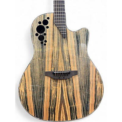 Used Ovation c2078axp dragon Acoustic Electric Guitar