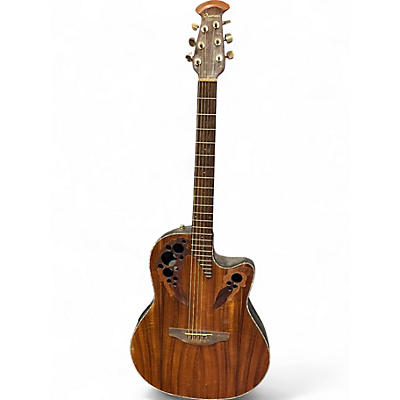 Used Ovation ce44pe-fkoa Natural Acoustic Electric Guitar